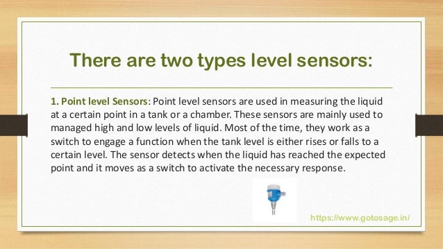 What is Level sensor and how does it works? | PDF