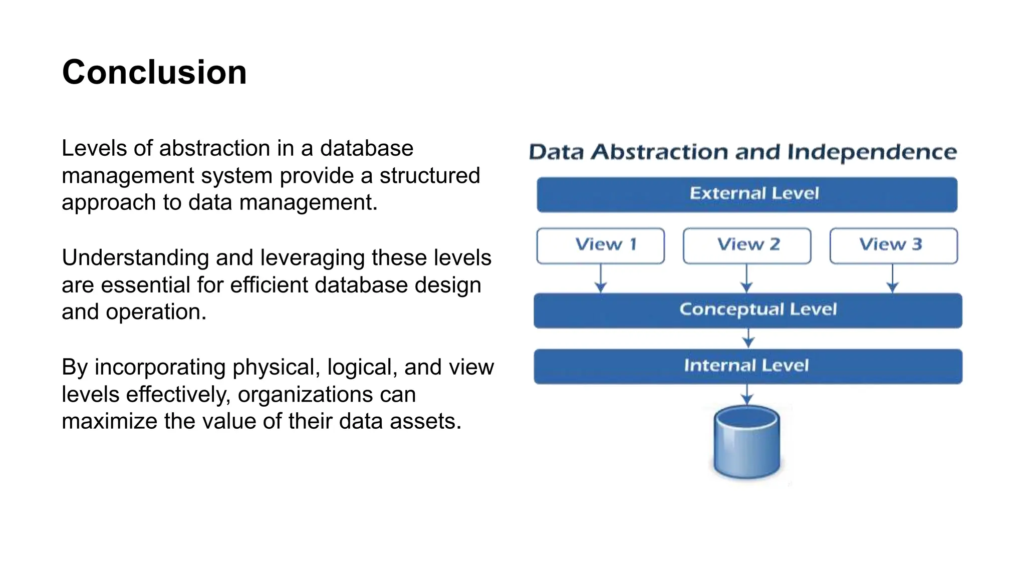 Levels of abstraction in database management system pptx