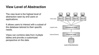 Levels Of Abstraction In Database Management System.pptx