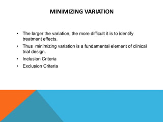 Levels of evidence and design of clinical trail | PPTX