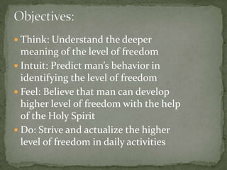 Levels of freedom | PPT