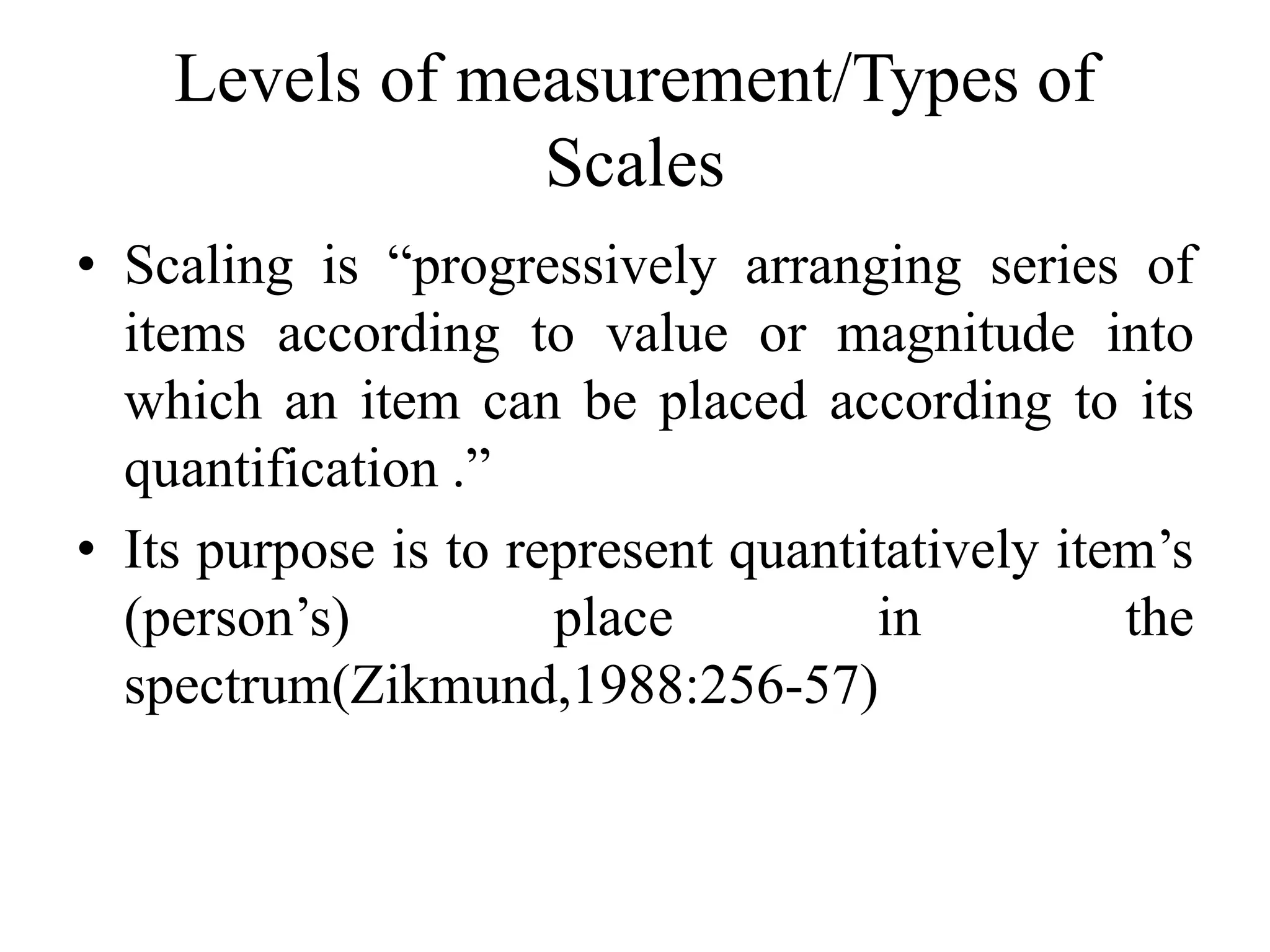 Levels of measurement | PPTX
