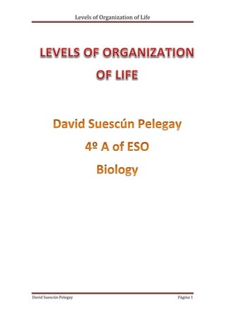 Levels of Organization of Life




David Suescún Pelegay                                    Página 1
 