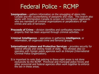 Levels Of Police In Canada