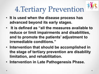 Levels of prevention Slide 40
