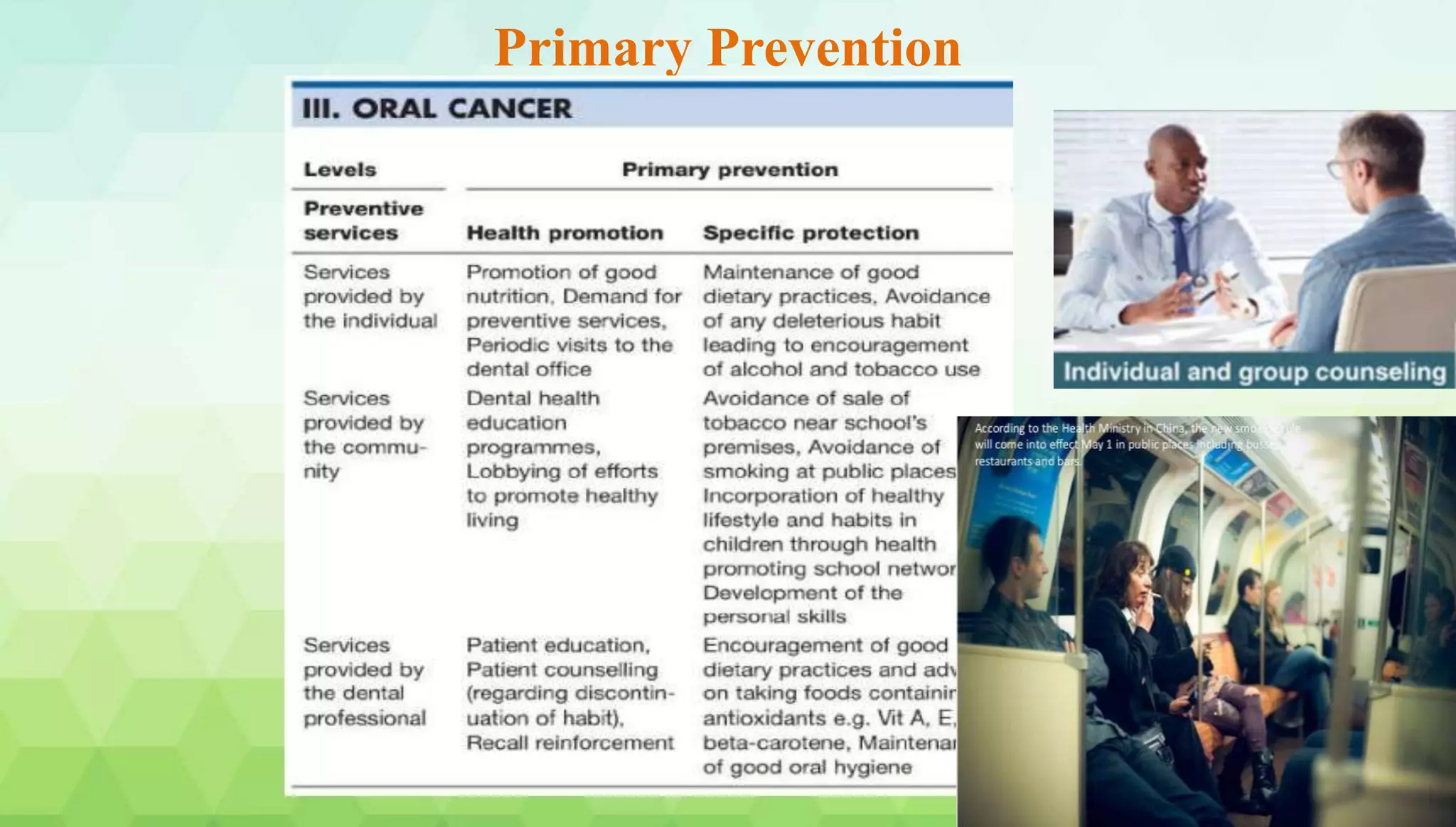 Primary Prevention
 