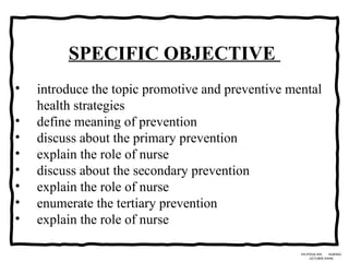 LEVELS OF PREVENTION in applied psychology .pptx