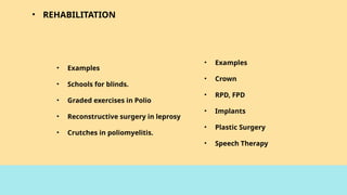 Pollio Examples Levels of prevention in epidemiology and public health | PPTX