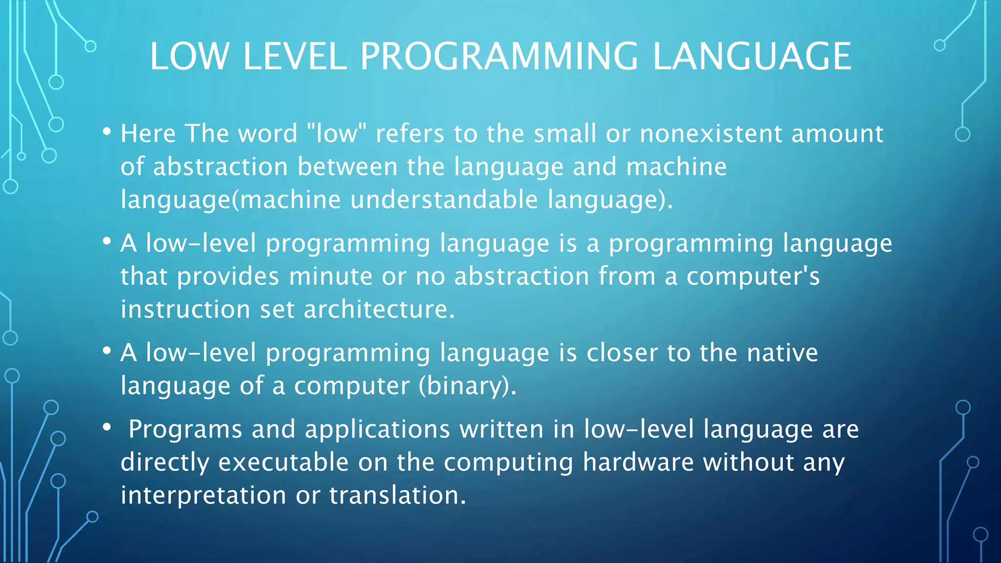 Levels of programming languages | PPT