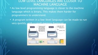 Levels of programming languages | PPTX | Programming Languages | Computing