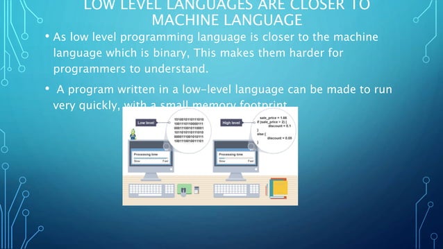 Levels of programming languages | PPTX | Programming Languages | Computing