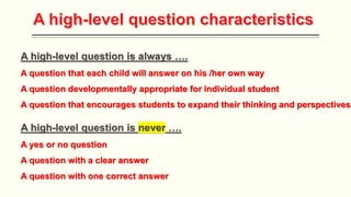 Question Levels And Examples Levels of Questions in Bloom's Taxonomy.pptx