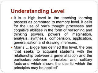 Levels of teaching | PPTX