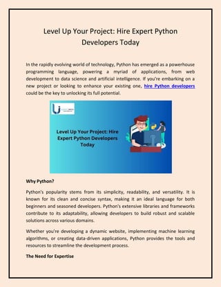 Level Up Your Project.pdf | Programming Languages | Computing