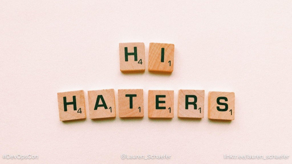 #DevOpsCon @Lauren_Schaefer linktr.ee/lauren_schaefer
 