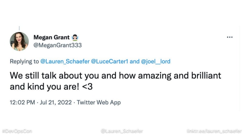 #DevOpsCon @Lauren_Schaefer linktr.ee/lauren_schaefer
 