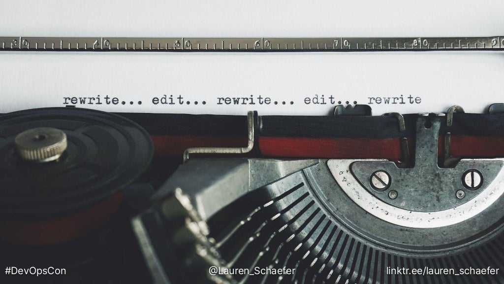 #DevOpsCon @Lauren_Schaefer linktr.ee/lauren_schaefer
 