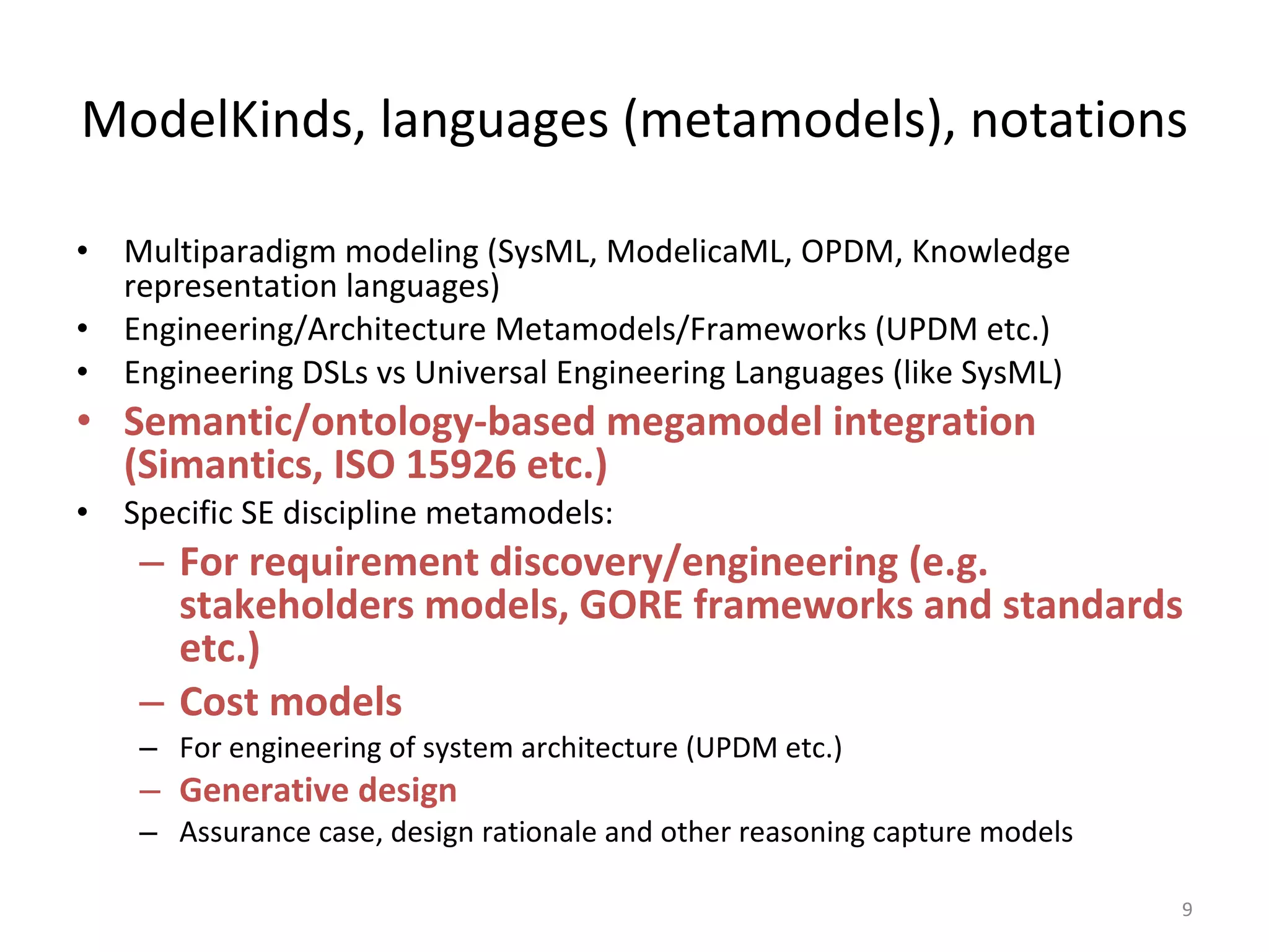 SE Pragmatic (mitigating risks only vs. positive value adding).