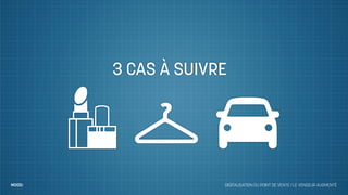 3 CAS À SUIVRE




MOOD:                DIGITALISATION DU POINT DE VENTE / LE VENDEUR AUGMENTÉ
 