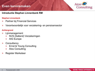 Even kennismaken Introductie Stephan Linnenbank RM Stephan Linnenbank <ul><li>Partner bij Financial Services </li></ul><ul...