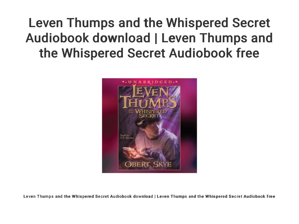 leven thumps book 1 leven thumps book 1