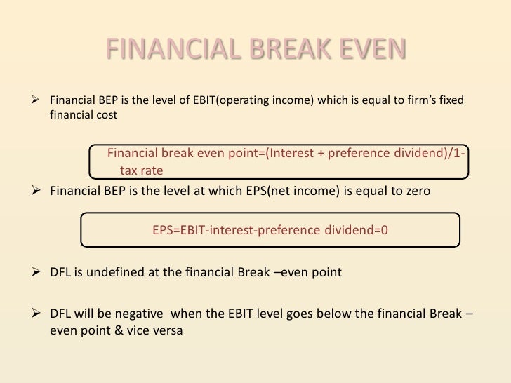 finance break even point formula finance break even point formula