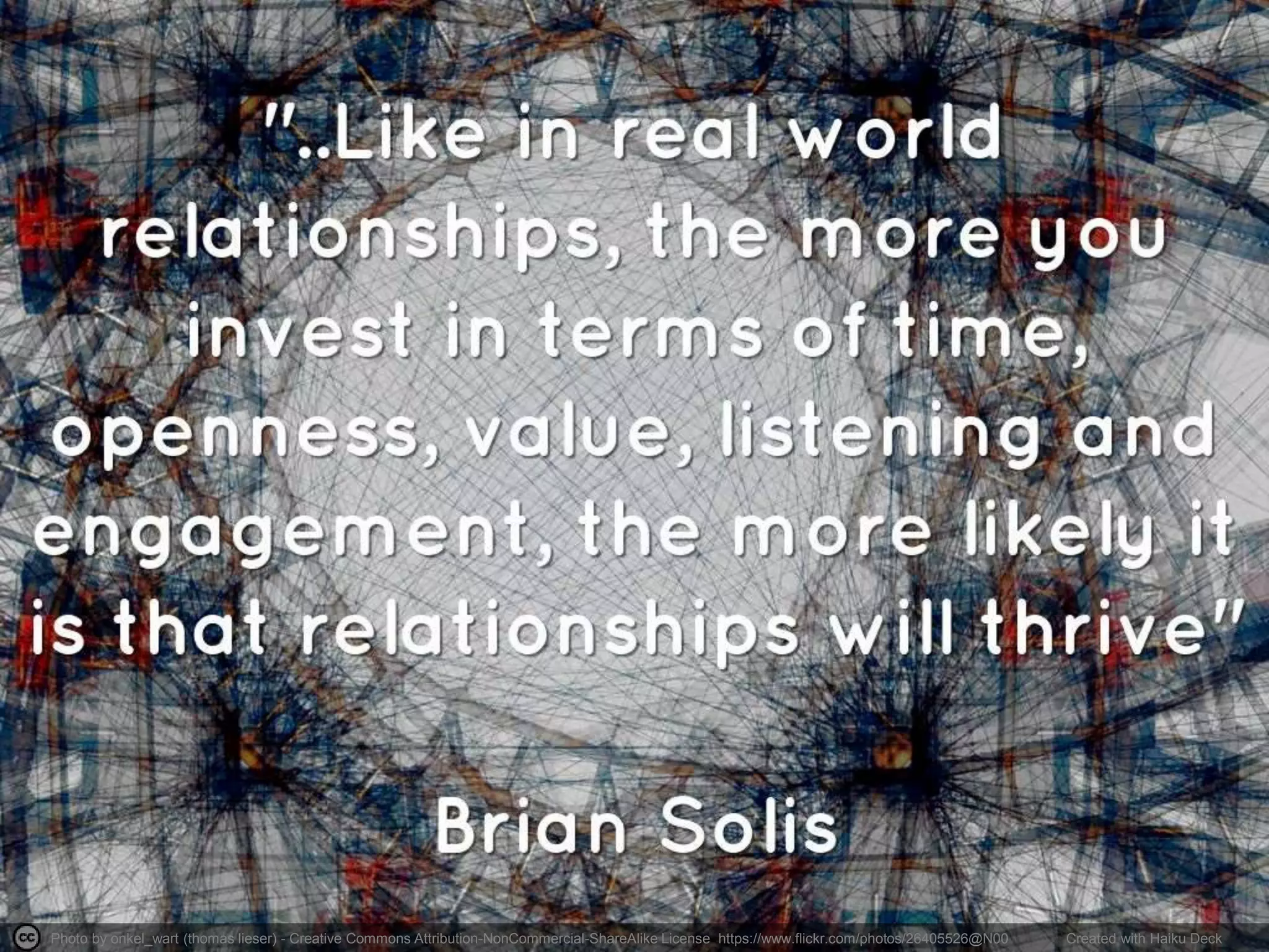 Photo by onkel_wart (thomas lieser) - Creative Commons Attribution-NonCommercial-ShareAlike License https://www.flickr.com/photos/26405526@N00 Created with Haiku Deck
 