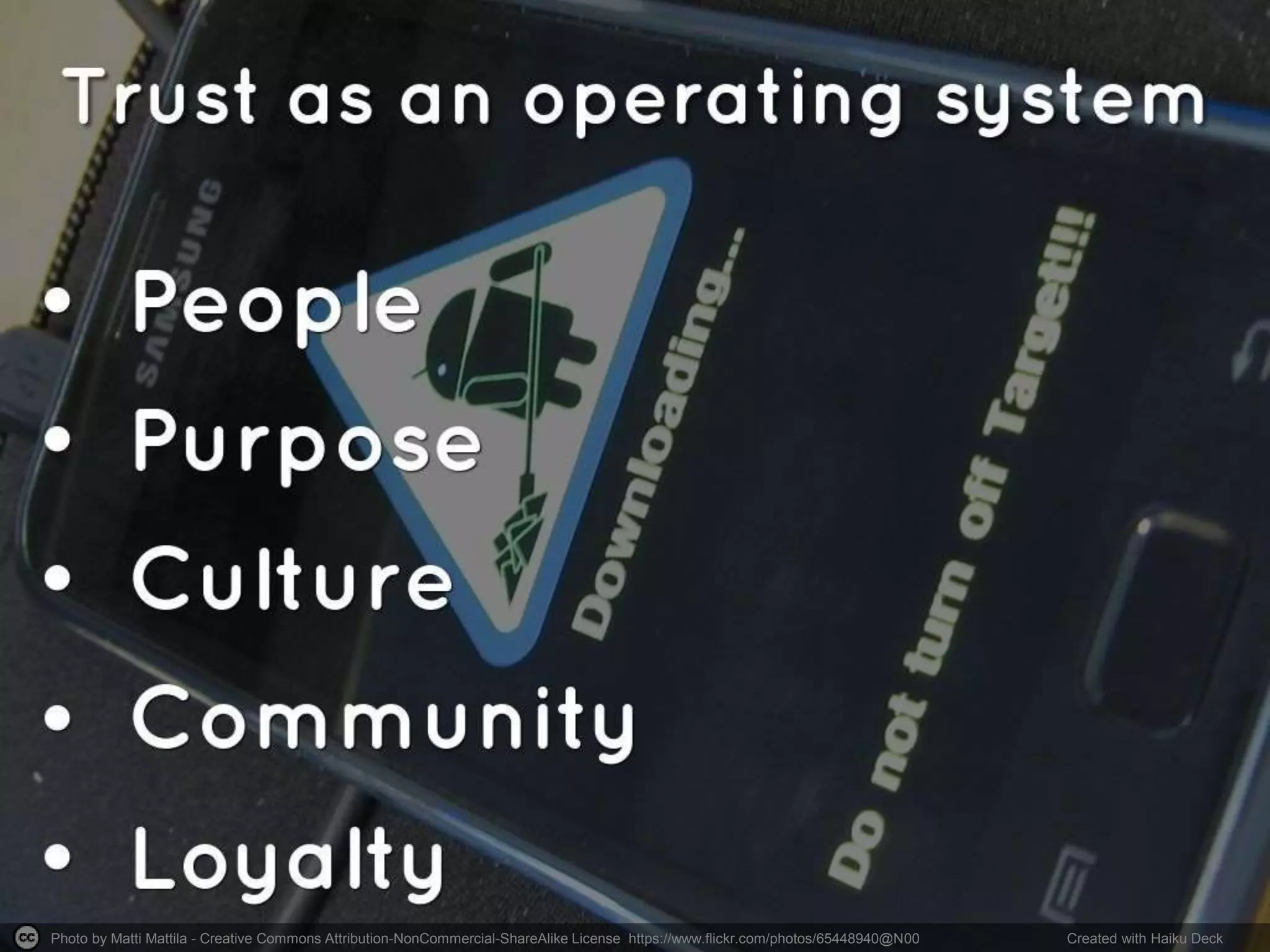 Photo by Matti Mattila - Creative Commons Attribution-NonCommercial-ShareAlike License https://www.flickr.com/photos/65448940@N00 Created with Haiku Deck
 