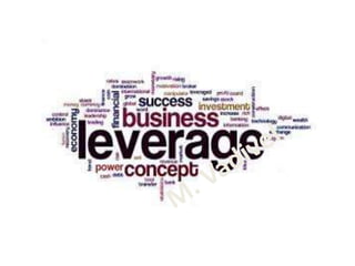 Analysis of Leverage and its types of leverage analysis. | PPTX