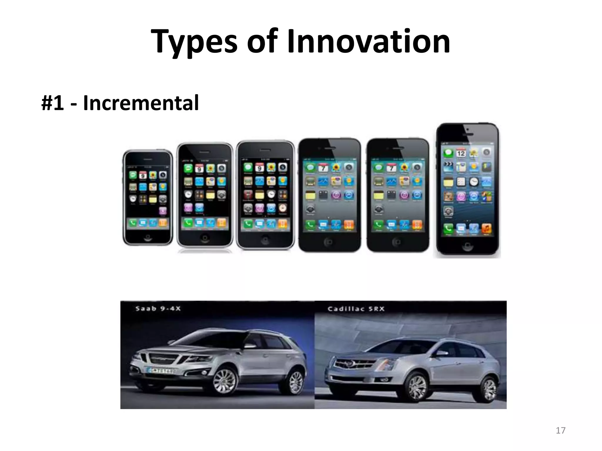 Types of Innovation 
#1 - Incremental 
17 
 