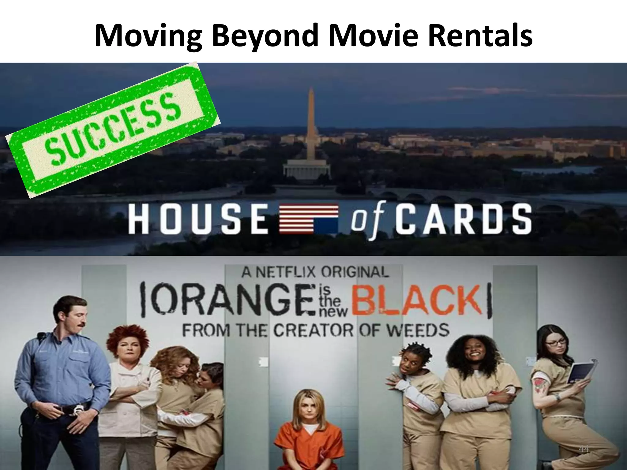 Moving Beyond Movie Rentals 
Beyond Movie Rentals 
44 
 