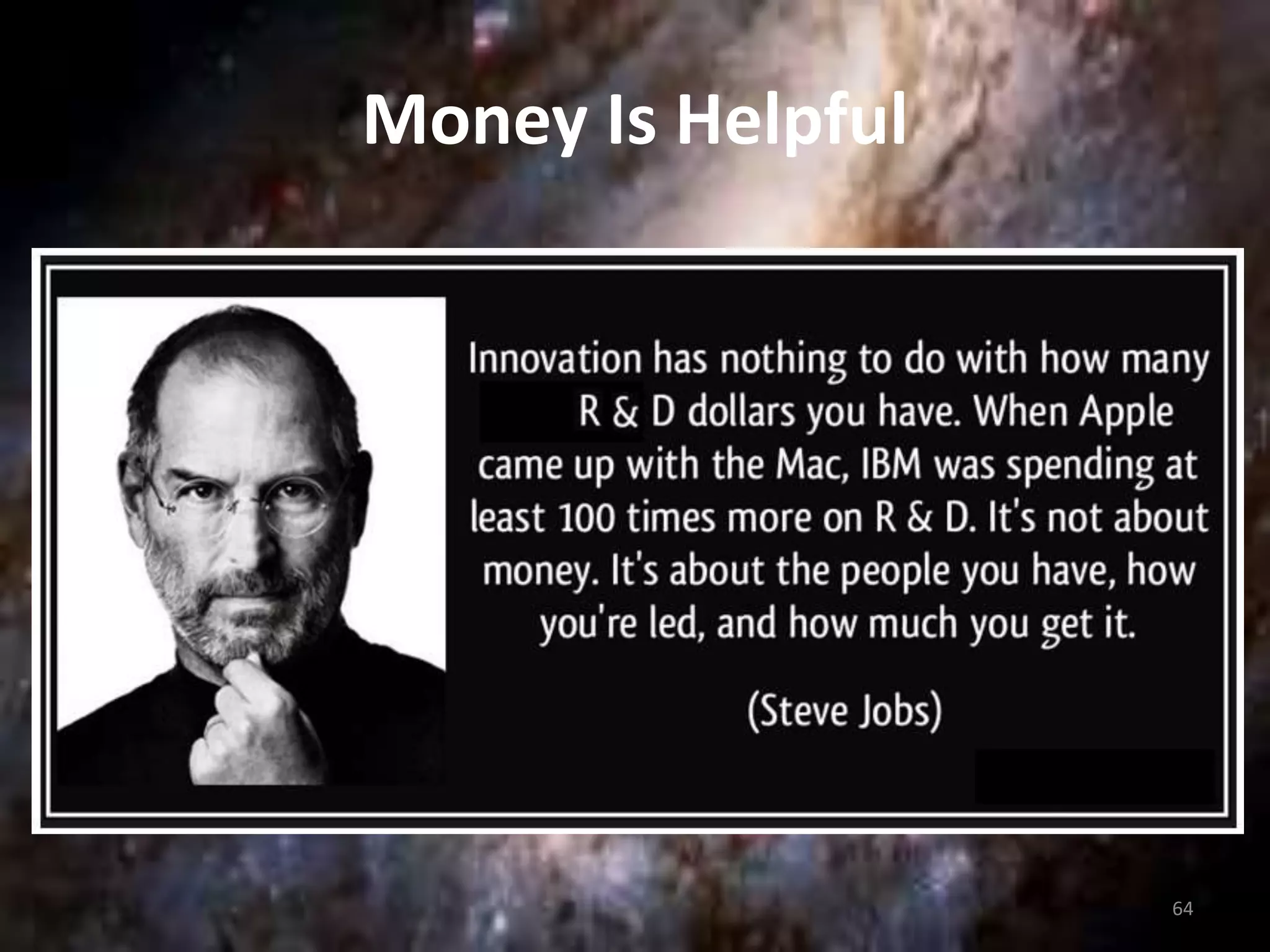 Money Is Helpful 
64 
 