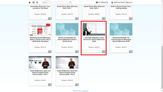 Copyright © 2016, Oracle and/or its affiliates. All rights reserved. 116
 