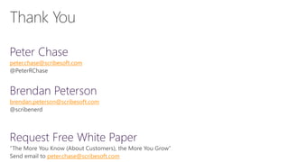 peter.chase@scribesoft.com

brendan.peterson@scribesoft.com

peter.chase@scribesoft.com

 