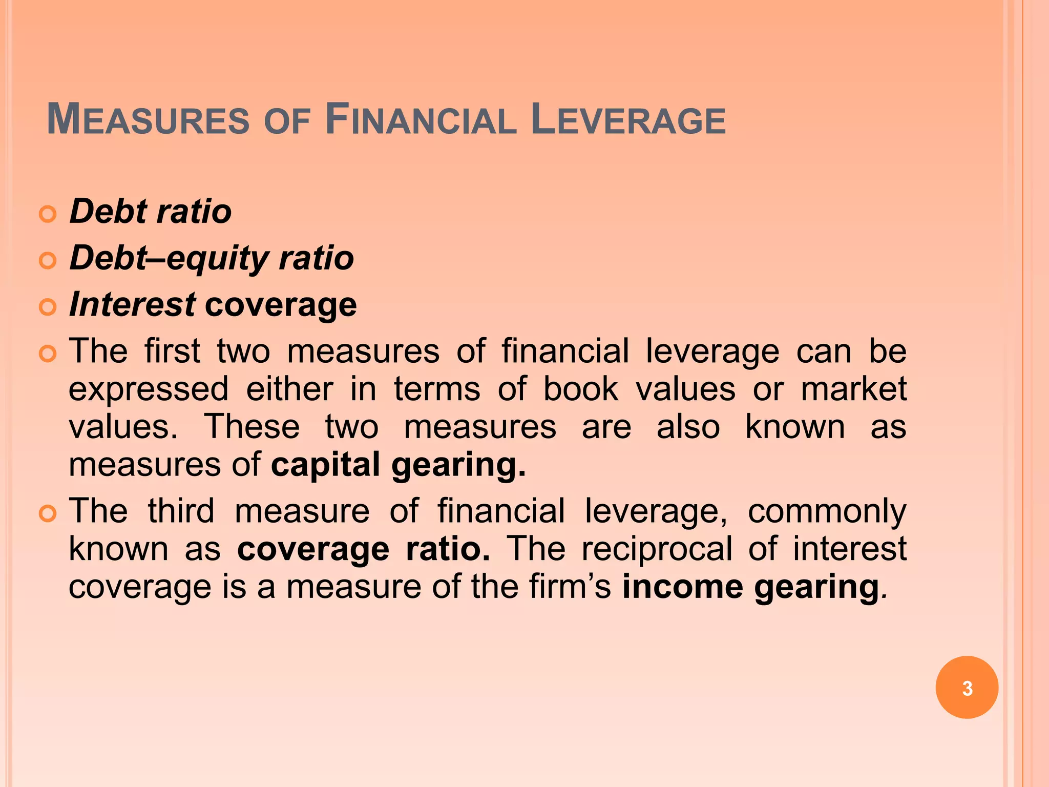 Effects of operating and financial Leverages | PPTX
