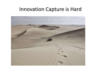 Innovation Capture is Hard
 
