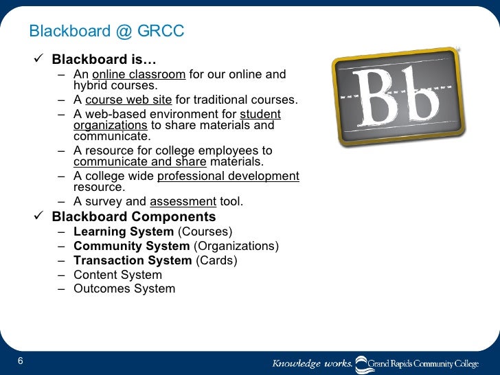 Leveraging Blackboard for Student Success at Grand Rapids Community C…