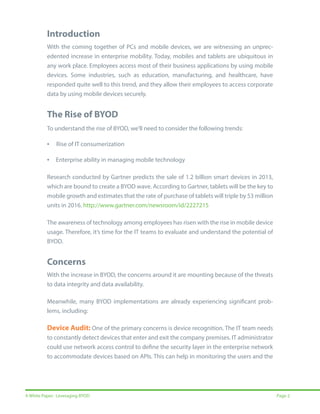 Leveraging byod PDF