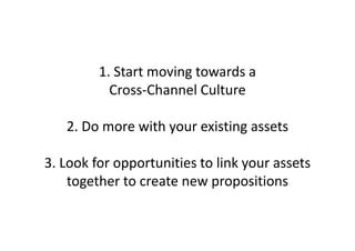 Leveraging Multichannel Assets - ARC Conference Presentation V1
