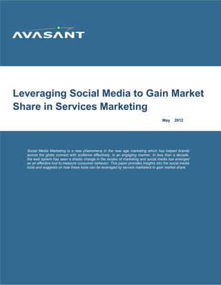Leveraging Social Media to Gain Market Shares in Services Marketing