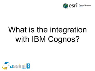 What is the integration
 with IBM Cognos?


                   13
 
