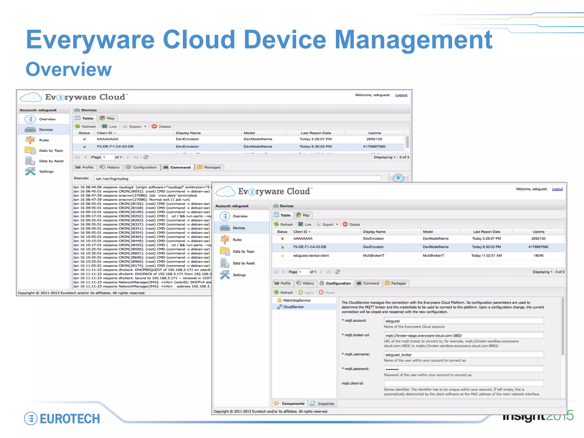 Everyware Cloud Device Management
Overview
 