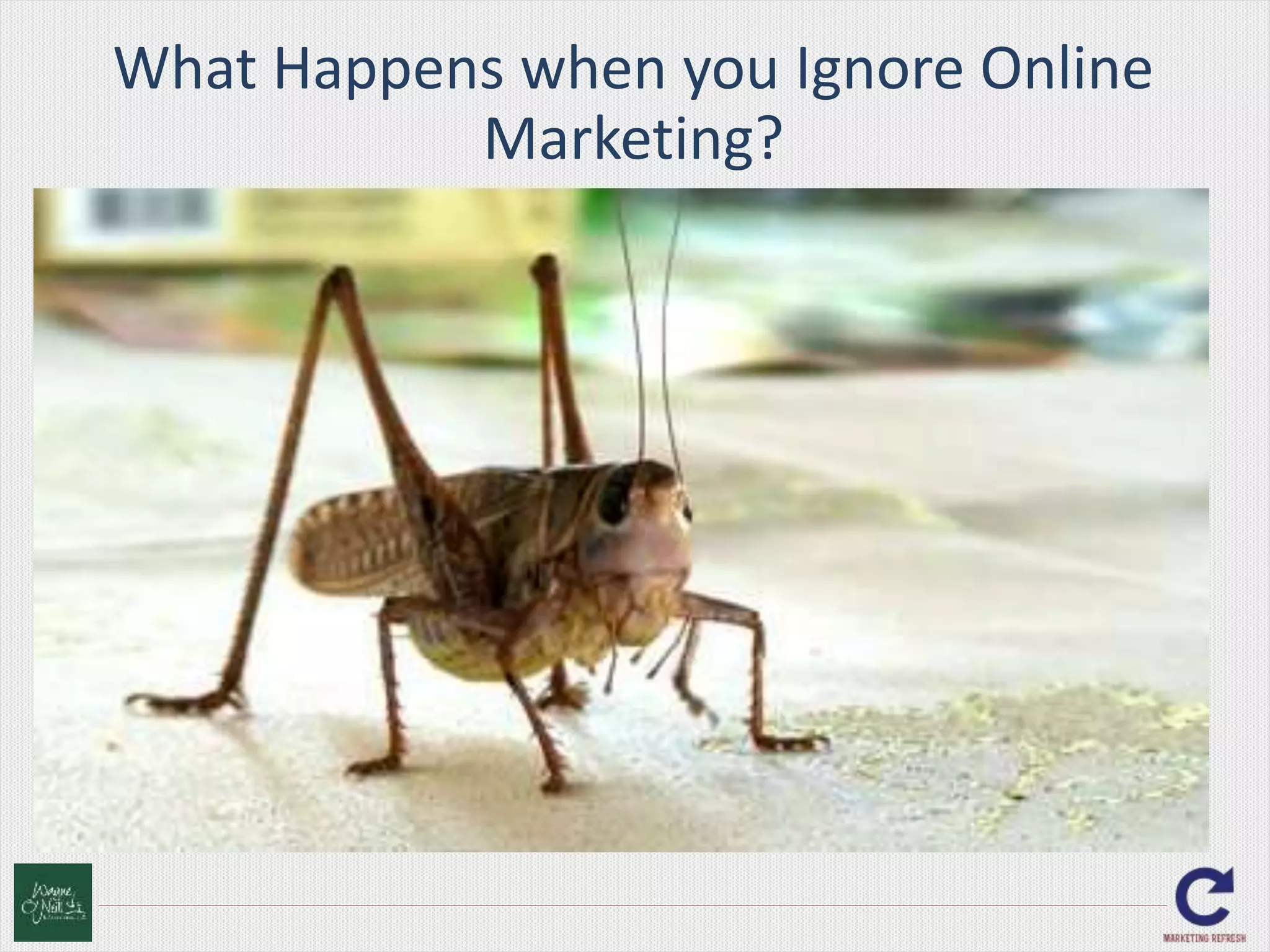 What Happens when you Ignore Online 
Marketing? 
 