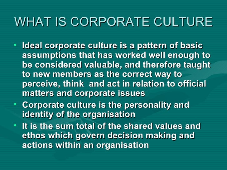 Corporate Culture as Competitive Advantage