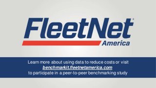 Leveraging Data to Reduce Fleet Maintenance Expense