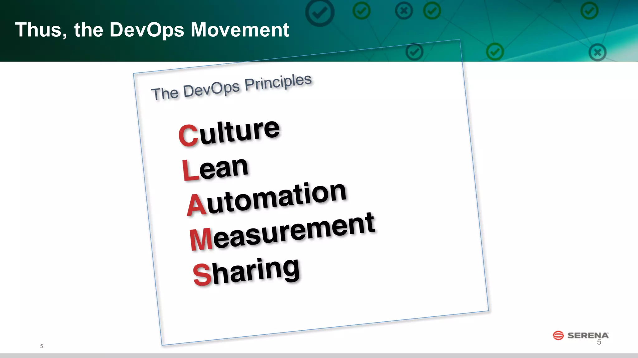 5
5
Thus,  the  DevOps  Movement
 