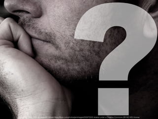 "thoughtful" ﬂickr photo by Meredith James https://ﬂickr.com/photos/jamimages/250075555 shared under a Creative Commons (BY-NC-ND) license
?
 